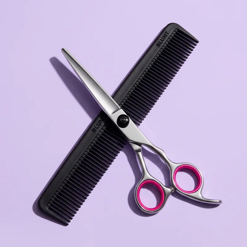 Blunt comb and shears